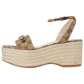 Слайд-сандалии GUCCI One Strap Sandals 7.4cm женские темно-коричневые | Китай.рф