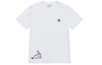 Футболка MLB T Shirts Unisex White Crew Neck Straight Fit | Китай.рф
