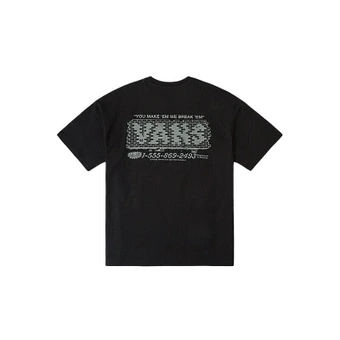 Футболка Vans Regular с принтом, чёрная | Китай.рф