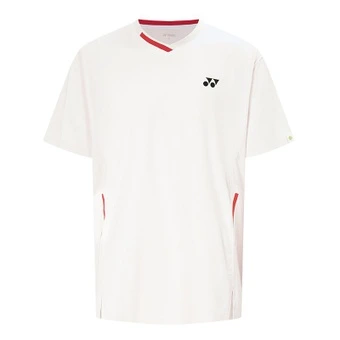 Футболка YONEX мужская с V-образным вырезом, цвет слоновая кость | Китай.рф
