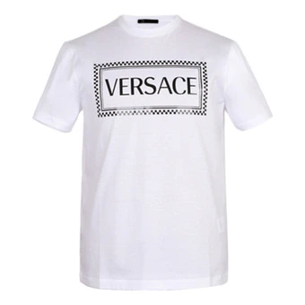 Футболка VERSACE мужская белая с логотипом | Китай.рф