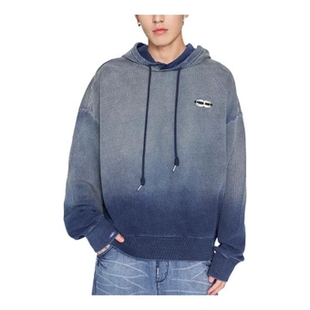 Толстовка Lee x IndiGO x ANGEL CHEN унисекс джинсовая синяя | Китай.рф