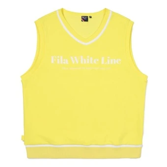 Жилет FILA V Neck унисекс желтый | Китай.рф
