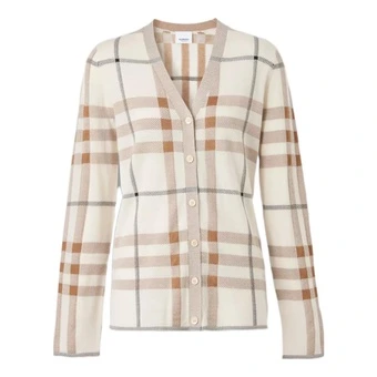 Кардиган Burberry с узором песочного цвета | Китай.рф