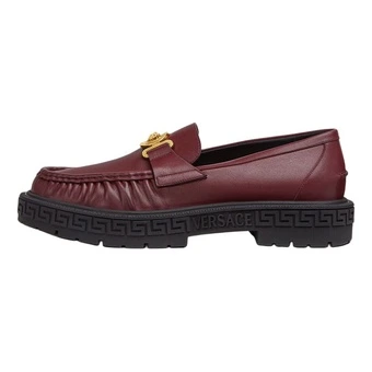 Туфли мужские VERSACE MEDUSA BIGGIE кожаные красные | Китай.рф
