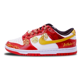 Кроссовки Nike Dunk Low Top для скейтбординга красные белые | Китай.рф