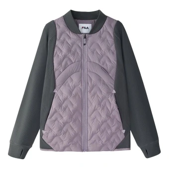 Куртка пуховик FILA KIDS для подростков, темно-фиолетовая | Китай.рф