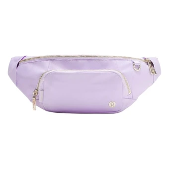 Сумка на пояс Lululemon Everywhere Recycled Nylon Crossbody Bag Fanny Pack Extra Large Unisex Lavender Cream Gold | Китай.рф