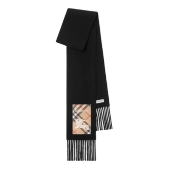 Шарф Burberry EKD-appliqué fringed scarf | Китай.рф