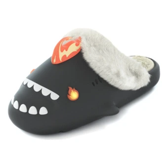 Закрытые тапочки HelloSlippers Sharkicks Winter Fire Monster | Китай.рф