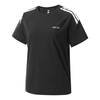 Футболка Adidas с круглым вырезом, женская, черная | Китай.рф