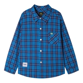 Рубашка мужская Lee Grade School Casual с длинным рукавом в клетку | Китай.рф