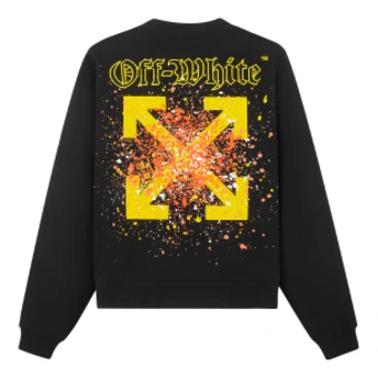 Толстовка OFF-WHITE оверсайз, унисекс, с принтом стрелы | Китай.рф