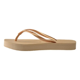 Шлепанцы Havaianas с резиновой подошвой и быстросохнущей отделкой, женские, золотые | Китай.рф