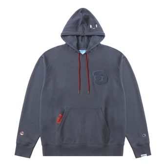 Худи Champion x POPMART Коллекция SS23 с вышитой улыбкой, унисекс | Китай.рф
