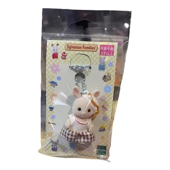 Фигурка Sylvanian Families Молочный кролик в клетчатом платье, милый брелок, плюшевый подвес, маленький, высокий | Китай.рф