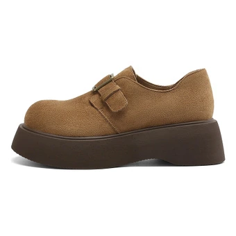 Лоферы HLA женские в ретро-стиле, бежевые | Китай.рф