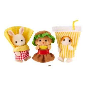 Куклы Sylvanian Families French Fries And Hamburger Cola | Китай.рф