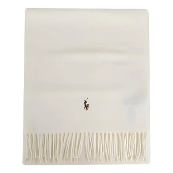 Вязаный шарф Polo Ralph Lauren Knit Scarves Unisex кремовый | Китай.рф