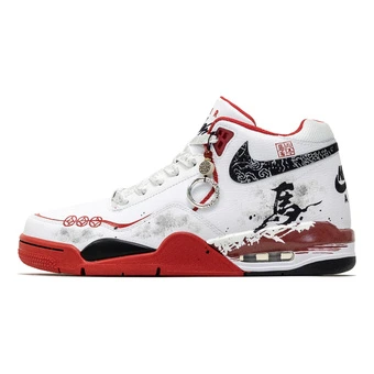 Винтажные баскетбольные кроссовки Nike Flight Legacy Dragon Spirit, мужские, красные с белым | Китай.рф