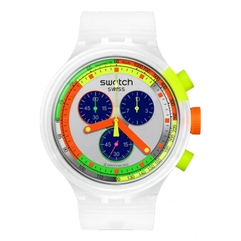 Швейцарские часы Swatch Neon 47 мм с синим циферблатом | Китай.рф