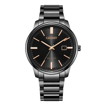 Часы CITIZEN West City Eco-Drive с черным циферблатом на стальном браслете | Китай.рф