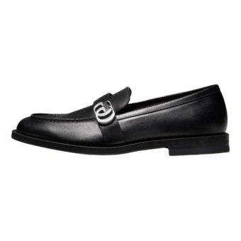 Лоферы GUCCI Double G мужские, черные, кожаные | Китай.рф