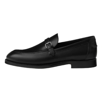 Лоферы HERMES мужские чёрные из телячьей кожи | Китай.рф