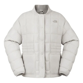 Пуховик The North Face женский с капюшоном, серый | Китай.рф