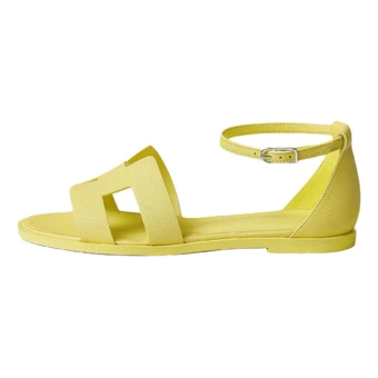 Слайд-сандалии HERMES Santorini женские желтые | Китай.рф