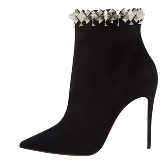 Сапоги Christian Louboutin женские, черные, 10 см | Китай.рф