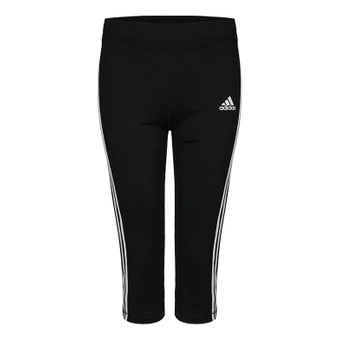 Леггинсы adidas для детей черные с лампасами | Китай.рф