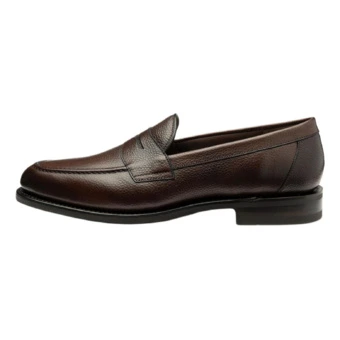 Лоферы LOAKE мужские из мелкозернистой кожи коричневые | Китай.рф