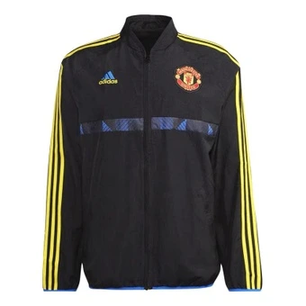 Куртка adidas Manchester UnitedIcon мужская и женская, черная | Китай.рф