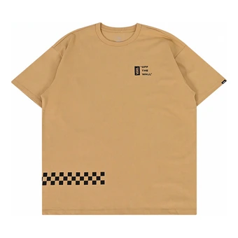 Футболка Vans Off The Wall мужская цвета хаки | Китай.рф