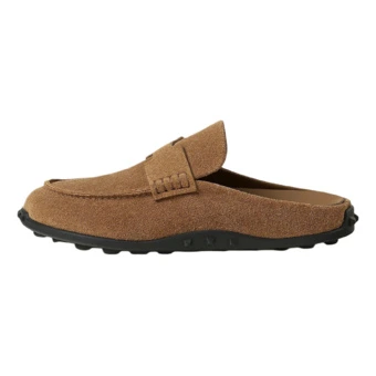 Закрытые тапочки HERMES Closed Toe Slippers 1cm Women's Smoky Brown | Китай.рф