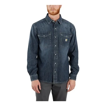 Рубашка Carhartt 106429 Montana Denim Relaxed LS для мужчин | Китай.рф