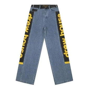 Джинсы Drew House FW22 широкие брендированные синие | Китай.рф