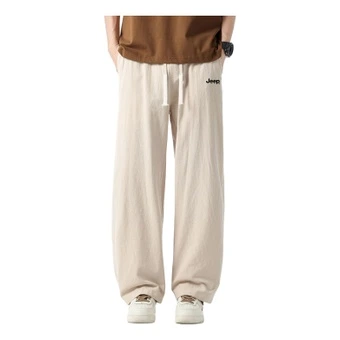 Повседневные брюки Jeep pure cotton casual pants мужские с логотипом | Китай.рф