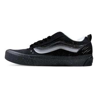 Кроссовки для скейтборда Vans Knu Skool низкий верх, цвет чёрный/серебристый | Китай.рф