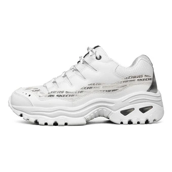 Кроссовки Skechers бело-черные женские на толстой подошве | Китай.рф