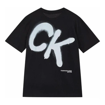 Футболка Calvin Klein мужская черная с коротким рукавом | Китай.рф