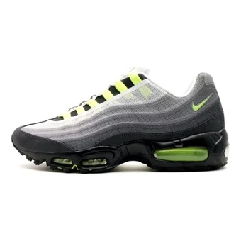 Кроссовки для бега Nike Air Max 95 серо-черно-зеленые | Китай.рф