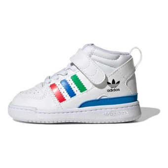 Кроссовки детские adidas Originals FORUM Mid 360 в красно-сине-зеленой расцветке | Китай.рф
