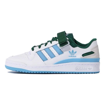 Кеды adidas Originals Forum низкие бело-зелено-голубые | Китай.рф