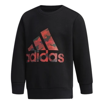 Детская толстовка adidas originals LB SP CREW с круглым вырезом, черная | Китай.рф