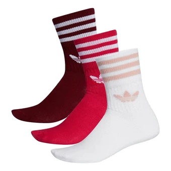 Носки adidas originals средней длины мужские и женские комплект из 3 пар с полосами | Китай.рф