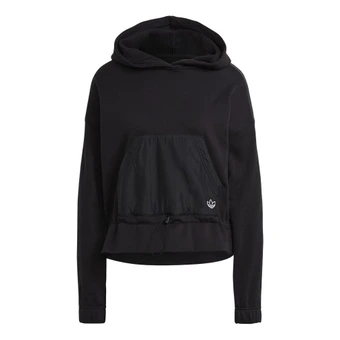 Свитшот adidas originals BELLISTA V-DAY с капюшоном и карманом-кенгуру, женский, черный | Китай.рф