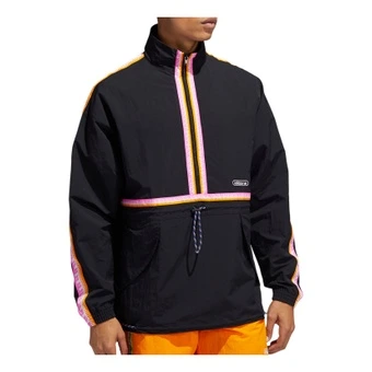 Мужская куртка adidas Originals с воротником-стойкой, черная | Китай.рф