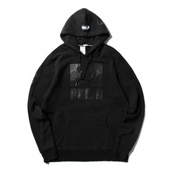Худи мужское Puma x The Hundreds с принтом логотипа черное | Китай.рф